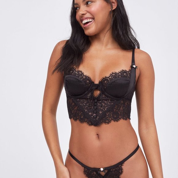 For Love And Lemons Other - For Love and Lemons Floral Lace Bustier